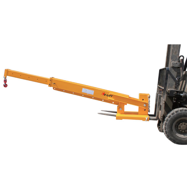 可傾斜型伸縮式貨叉吊